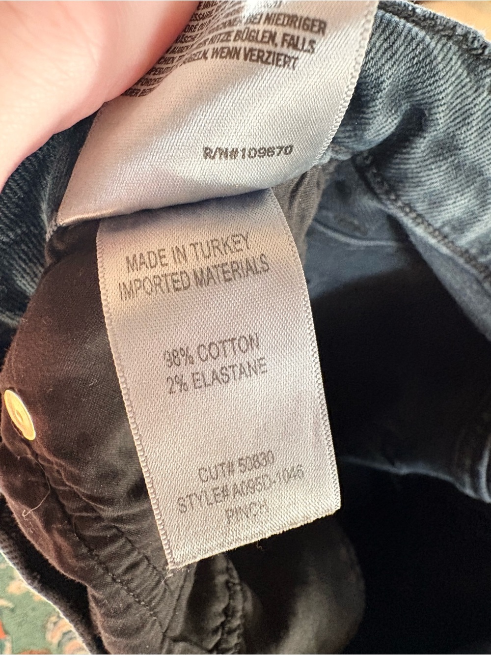 Agolde Black Pinch Jeans Straight Leg - Picture 5 of 5